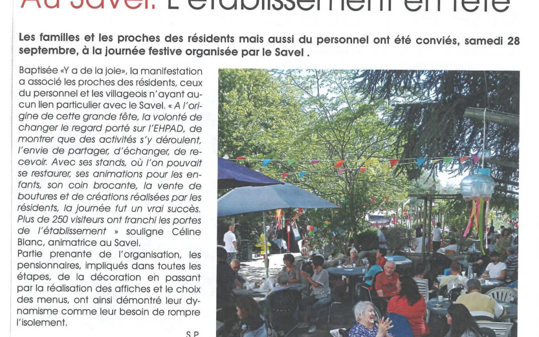 Au Savel, l’établissement en fête